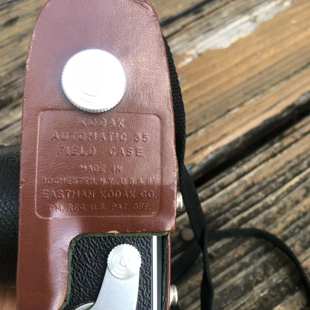 Kodak Eastman Automatic Camera 35mm Leather FieldCase Kodachrome Vintage 50s 60s